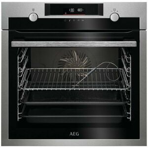 Cuptor incorporabil AEG BCE546360M, Electric, 71 l, Touch control, Autocuratare catalitica, SteamBake, Senzor gatire, Grill, 9 functii, 45 programe, Clasa A+, Inox antiamprenta imagine