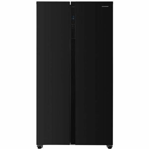 Side by side Heinner HSBS-H442NFBKE++, 442 l, No Frost, Clasa E, Display, H 176.5 cm, Negru imagine