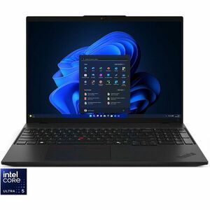 Laptop Lenovo 16'' ThinkPad L16 Gen 1, WUXGA IPS, Procesor Intel® Core™ Ultra 5 125U (12M Cache, up to 4.30 GHz), 16GB DDR5, 512GB SSD, Intel Graphics, Win 11 Pro, Black imagine