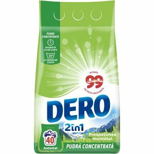 Detergent de rufe pudra Dero 2in1 Prospetimea Muntelui, 3kg, 40 spalari imagine