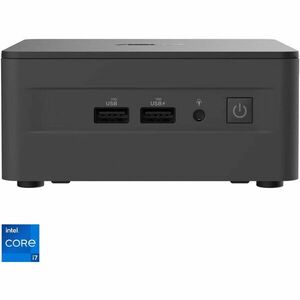 Mini PC Asus NUC 13 Pro RNUC13ANHI700002I cu procesor Intel® Core™ i7-1360P pana la 5.0 GHz, fara RAM, fara stocare, Intel® Iris® Xe Graphics, No OS, EU cord, Negru imagine