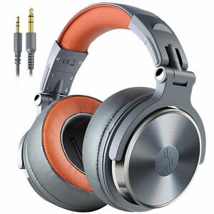 Casca OneOdio Pro50-Deep-Grey cu fir detasabil, tip over ear, utilizare profesionala, DJ, conectare prin Jack 3.5 mm | Jack 6.35 mm, difuzor 50 mm, impedanta 32 Ohm, gri imagine