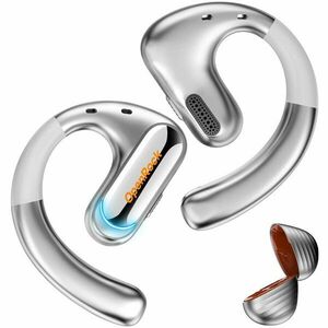 Casca OneOdio OpenRock-Pro-Silver wireless, tip butoni - TWS, utilizare smartphone, conectare prin Bluetooth 5.2, difuzor 16.2 mm, crem imagine