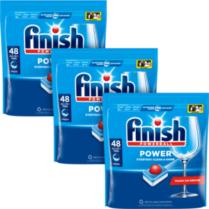 Detergent capsule pentru masina de spalat vase Finish Power All in 1, 3x48 buc, 144 spalari imagine