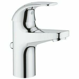 Baterie lavoar Grohe Start Curve 23765000, 3/8'', marimea S, monocomanda, pornire pe rece, cartus ceramic, evacuare cu tija, Crom imagine