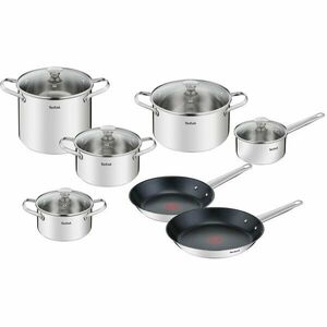 Set 12 piese vase de gatit Tefal Cook Eat, otel inoxidabil, inductie imagine