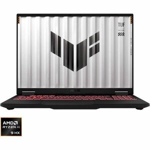 Laptop Gaming ASUS TUF A16 FA608WI cu procesor AMD Ryzen™ AI 9 HX 370 pana la 5.1GHz, 16'', 2.5K, WQXGA, IPS, 165Hz, 32GB LPDDR5X, 2TB SSD, NVIDIA® GeForce RTX™ 4070 8GB GDDR6, No OS, Jaeger Gray imagine