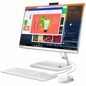 Sistem All-in-One Lenovo IdeaCentre 3 24ALC6 cu procesor AMD Ryzen™ 7 7730U pana la 4.5 GHz, 23.8, Full HD, IPS, 16GB DDR4, 512GB SSD M.2 2280 PCIe 4.0x4 NVMe, AMD Radeon™ Graphics, No OS, White imagine