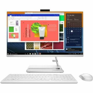 Sistem All-in-One Lenovo IdeaCentre 3 27ALC6 cu procesor AMD Ryzen™ 5 7430U pana la 4.3 GHz, 27, Full HD, IPS, 16GB DDR4, 512GB SSD M.2 2280 PCIe 4.0x4 NVMe, AMD Radeon™ Graphics, No OS, White imagine