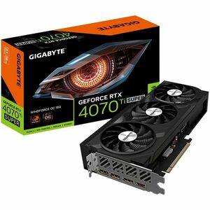 Placa video GIGABYTE GeForce RTX™ 4070 Ti Super WindForce3 OC, 16GB GDDR6X, 256-bit imagine