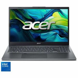 Laptop Acer Aspire 15 A15-51M-71LS cu procesor Intel® Core™ 7 150U pana la 5.4GHz, 15.6'', QHD, IPS, 16GB RAM LPDDR5, 1TB SSD, Intel® Graphics, No OS, Steel Gray imagine