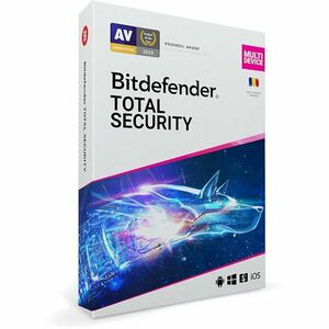 Antivirus Total Security - protectie anti- malwarecompleta pentru Windows, macOS, iOS si Android, valabilapentru 2 ani, 5 dispozitive, new imagine