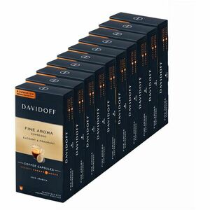 Set 10 x Capsule cafea Davidoff Café Fine Aroma Espresso, 100 capsule x 5.5g, Compatibil sistem Nespresso imagine