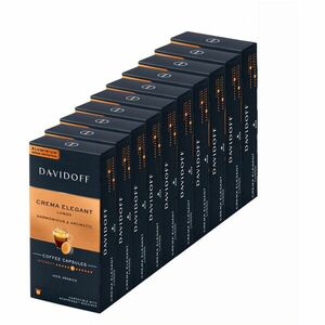 Set 10 x Capsule cafea Davidoff Café Crema Elegant Lungo, 100 capsule x 5.5g, Compatibil sistem Nespresso imagine