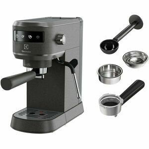 Espressor manual Electrolux Explore 6 E6EC1-B6ST, 1400W, 15 bar, 1l, suport incalzit pentru cesti, tehnologie Thermo-Block pentru incalzire rapida, Auto-Shot Volume Control, optiune apa fierbinte, notificare decalcifiere, negru imagine