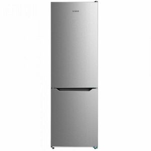 Combina Frigorifica Samus SCX398NFE, 310 L, Full No Frost, Clasa energetica E, Termostat cu control electronic, 3 sertare la congelator, H 188 cm, Inox/laterale argintii imagine