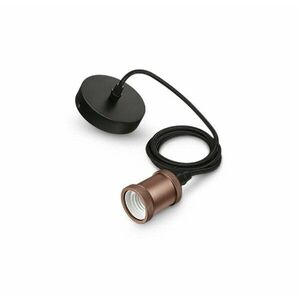 Cablu reglabil vintage rose gold 1CT EU pentru bec Led Philips E27 imagine