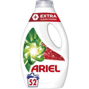 Detergent de rufe Lichid Ariel +Extra Clean Power, 52 spalari, 2.6 L imagine