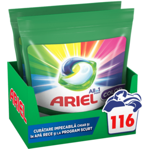 Detergent de rufe capsule Ariel All-in-One PODS Color, 116 spalari imagine