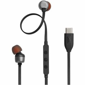 Casti In-Ear cu fir JBL Tune 310C, Pure Bass, Hi-Res, USB-C, Negru imagine