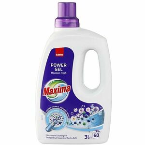 Detergent gel concentrat pentru rufe Sano Maxima Mountain Fresh, 60 spalari, 3 l imagine