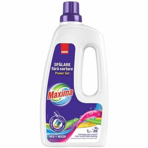 Detergent gel concentrat pentru rufe Sano Maxima Mix&Wash, 20 spalari, 1 l imagine