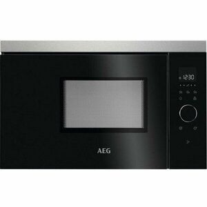 Cuptor cu microunde incorporat AEG MBB1756SEM, 800 W, 5 trepte, control tactil, negru/otel inoxidabil imagine