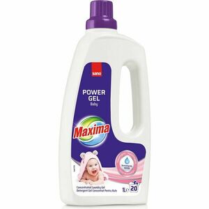 Detergent gel concentrat pentru rufe Sano Maxima Baby, 20 spalari, 1 l imagine