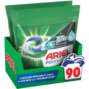 Detergent de rufe capsule Ariel PODS+ Touch of Lenor Unstoppables, 90 spalari imagine