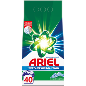 Detergent de rufe pudra Ariel Mountain Spring, 3kg, 40 spalari imagine