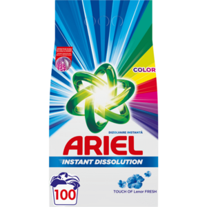 Detergent de rufe pudra Ariel Touch of Lenor Fresh Color, 7.5kg, 100 spalari imagine