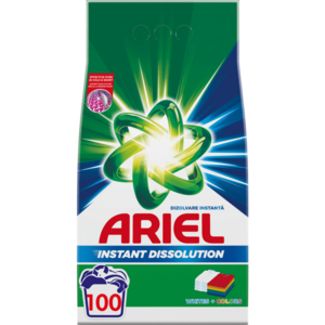 Detergent de rufe pudra Ariel Whites+Colors, 7.5kg, 100 spalari imagine