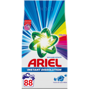 Detergent de rufe pudra Ariel Touch of Lenor Color 6 kg, 80 spalari imagine