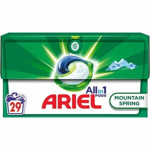 Detergent de rufe capsule Ariel All-in-One PODS Mountain Spring, 29 spalari imagine