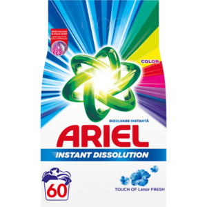 Detergent de rufe pudra Ariel Touch of Lenor Fresh Color, 4.5kg, 60 spalari imagine