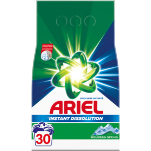 Detergent de rufe pudra Ariel Mountain Spring, 30 spalari imagine