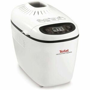 Masina de facut paine Tefal HomeBreadBaguette pf610138, 1600 W, 1.5 kg, 16 programe, 3 setari rumenire, afisaj digital, alb imagine