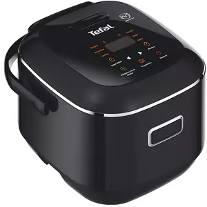 Multicooker Tefal Fuzzy Logic RK601800, 350 W, capacitate 2L, functie programare, 7 moduri de gatire, touch control afisaj LED , negru imagine