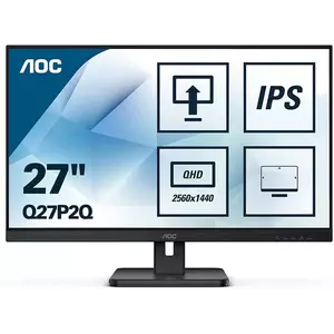 Monitor LED AOC Q27P2Q 27" QHD 4ms Negru imagine