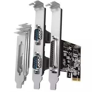 Placa PCI-Express Axagon PCEA-PSN PCI-Express (chip ASIX AX99100) - 1x Parallel + 2x Serial + LP imagine