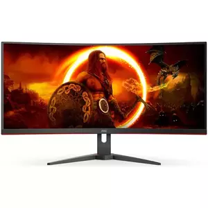 Monitor LED AOC AGON CU34G2XE/BK 34" Curbat UWQHD 144Hz 1ms 2xHDMI DP Black imagine