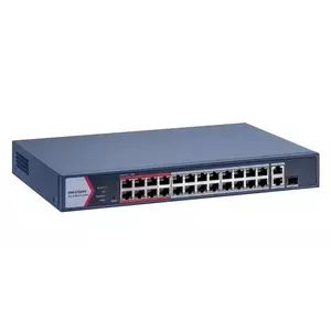 Switch Hikvision DS-3E1326P-EI/M cu management cu PoE 24x100Mbps + 2xGigabit Combo imagine