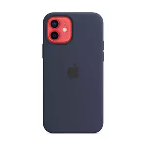 Capac protectie spate Apple Silicone Case MagSafe pentru iPhone 12 / iPhone 12 Pro Deep Navy imagine