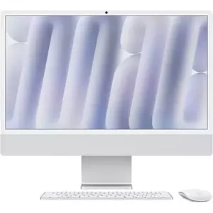 Sistem All-In-One Apple iMac 2024 24" Retina 4.5K Apple M4 8-core CPU 8-core GPU RAM 16GB SSD 256GB Tastatura INT Mac OS Sequoia Silver imagine