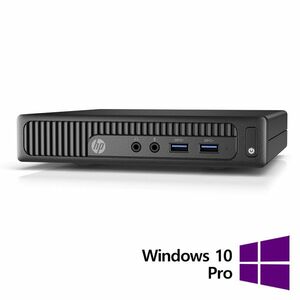 Calculator Refurbished HP 260 G2 Mini PC, Intel Core i3-6100U 2.30GHz, 8GB DDR4, 256GB SSD + Windows 10 Pro imagine