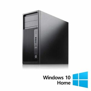 Workstation Refurbished HP Z240 Tower, Intel Core i7-6700 3.40 - 4.00GHz, 16GB DDR4, 256GB SSD, DVD-RW, Intel HD Graphics 530 + Windows 10 Home imagine