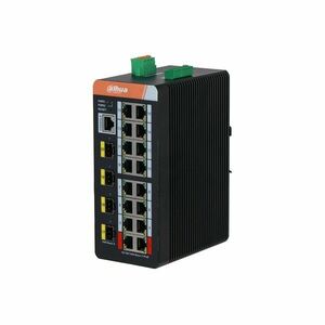 Switch cu 20 porturi Dahua IS4420-16GT-240, MAC 8K, 56 Gbps, cu management, PoE imagine