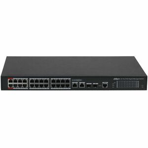 Switch cu 28 porturi Dahua S4228-24GT-240, MAC 8K, 56 Gbps, cu management, PoE imagine