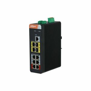 Switch cu 10 porturi Dahua IS4410-6GT-120, MAC 8K, 56 Gbps, cu management, PoE imagine