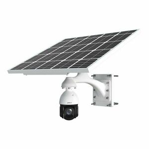 Camera supraveghere rotativa IP Speed Dome PTZ 4G cu panou solar Dahua Starlight WizSense, 4 MP, 5 mm–125 mm, IR 100 m, 25x, detectie faciala slot card, 125 W, IP66 imagine